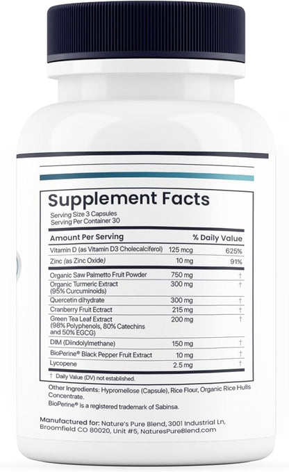 Nature's Pure Blend Peak Performance ??Testosterone Supplement for Men with D-Aspartic Acid