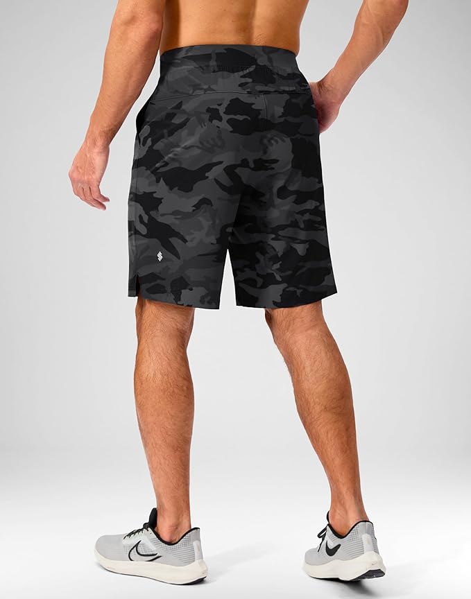 Men's Running Shorts with Zipper Pockets 9 Inch/ 7 Inch / 5 Inch Lightweight Quick Dry Gym Workout