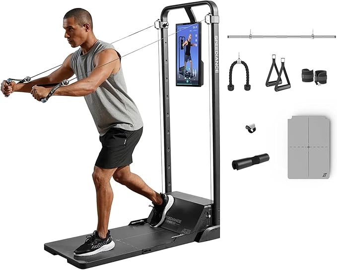 Gym Monster Smart Home Gym, Multifunctional Strength Training Machine, Smith Machine Power Cage