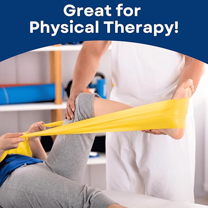 RMS Resistance Bands with Instruction Guide & Carry Bag - Latex Free Exercise Band for Working Out