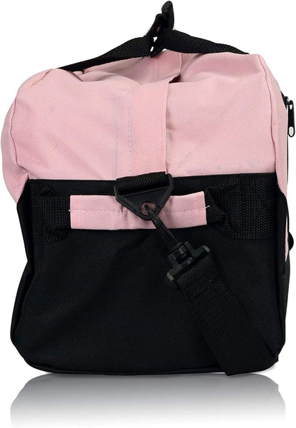 DALIX 18" Two Tone Duffle Bag Medium Black Red Blue Gold Pink Purple Gray