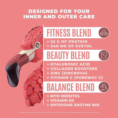 Fitmingo Vegan Protein Powder with Inositol, Collagen Boosters, Hyaluronic Acid and Vitamins | Low