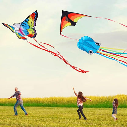 Large Octopus Kites for Kids & Adults,Big Kite for Beginners, Kites for Kids Ages 4-8,Outdoors