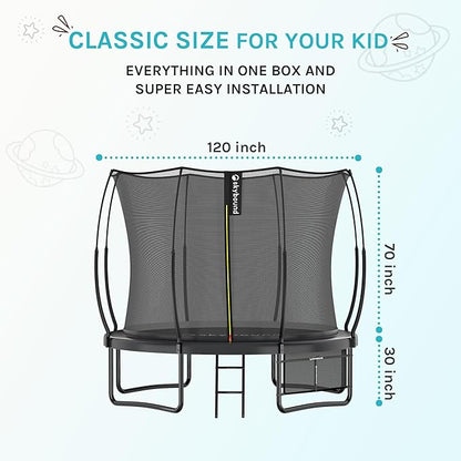 SkyBound 14 FT 12 FT 10FT 8FT 6FT Springless Trampoline for Kids and Adults - Recreational