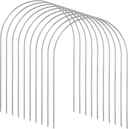 Deekin Set of 9 Croquet Wickets Replacement for Croquet Metal Hoops with Galvanized and Plastic