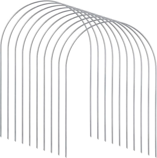 Deekin Set of 9 Croquet Wickets Replacement for Croquet Metal Hoops with Galvanized and Plastic