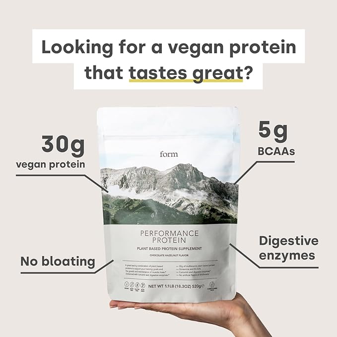 Form Performance Protein - Vegan Protein Powder - 30g of Plant Based Protein per Serving, with