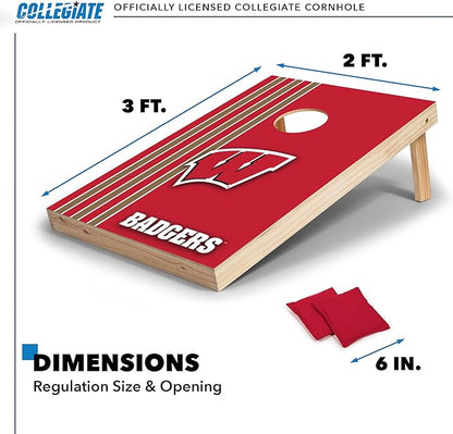 2' x 3' Solid Wood Cornhole Set with Direct Print HD Team Graphics – Great Gift for Any NCAA Fan!