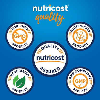 Nutricost Soy Protein Isolate Powder, 1 LB Unflavored - 10 Grams of Protein Per Serving, Vegan
