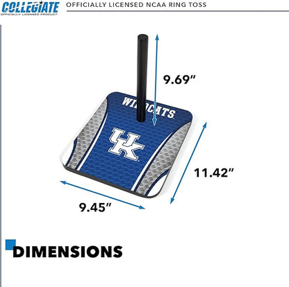 Solid Wood College Quoits Set with Direct Print HD Team Graphics – Tailgate Ring Toss Game – Great