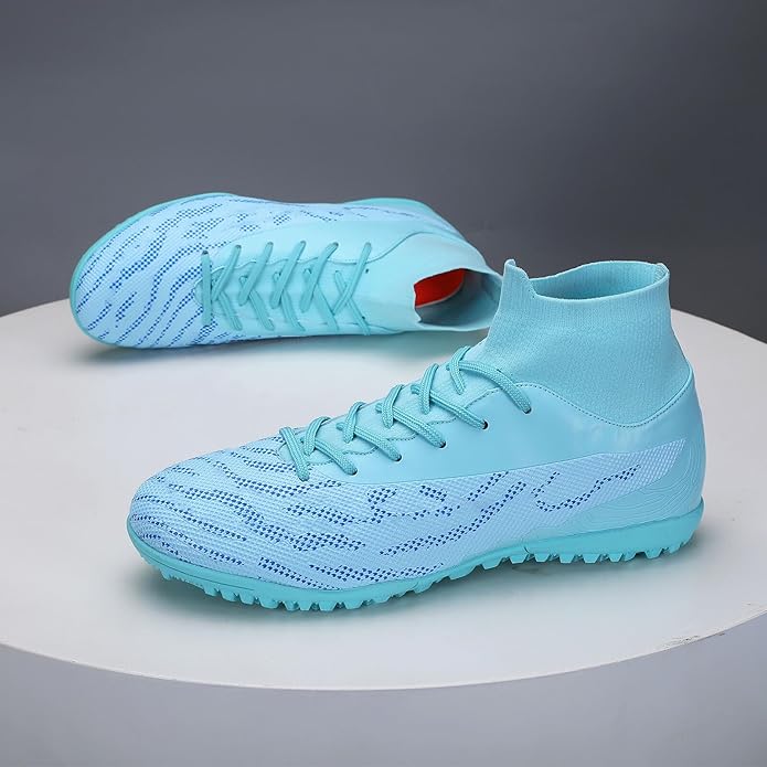 Soccer Cleats for Mens Womens Football Shoes Turf Soccer Shoes Indoor/Outdoor High-top Football