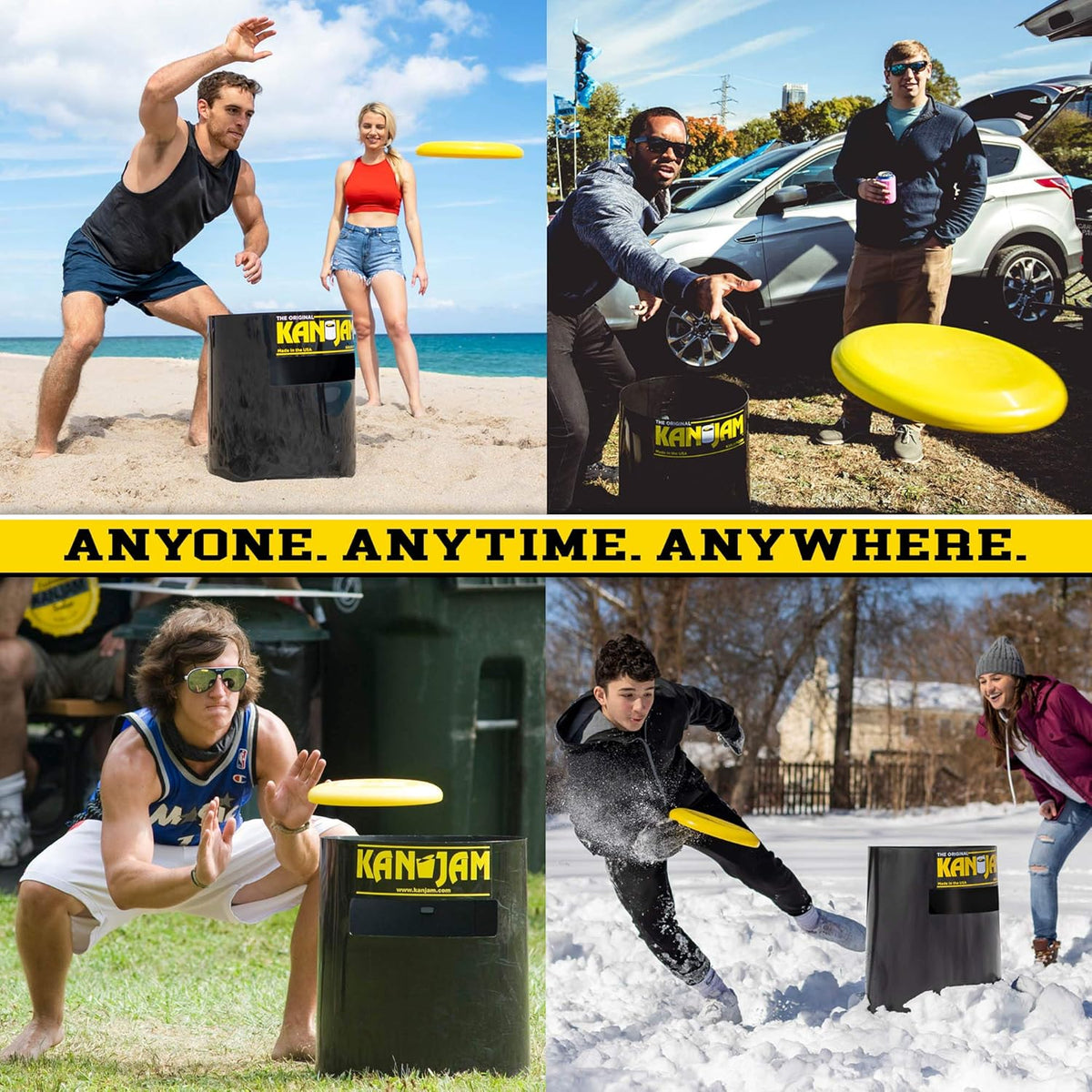 Kan Jam Original Disc Toss Game Set – Portable Outdoor Frisbee Team Game for Backyard, Beach &