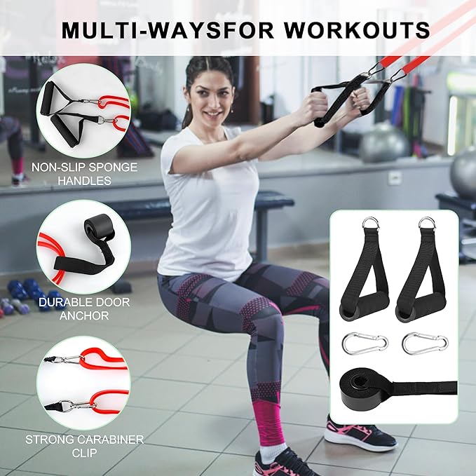 Resistance Bands for Working Out, Long Exercise Bands, Workout Bands, Pull Up Training Bands for