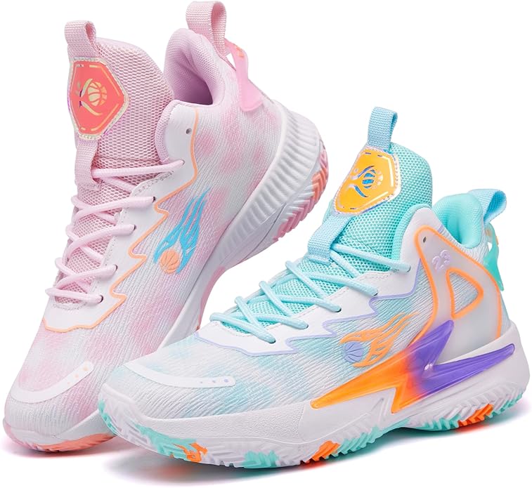 Basketball Shoes for Womens and Mens, Breathable Non Slip Outdoor Casual Unisex-Adult Fashion