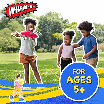 Wham-O Frisbee Go Flying Disc, 9 Inch Lightweight Sports Disc for Beginners Outdoor Beach Backyard