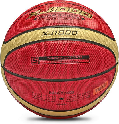 Training Soft Touch Rubber and Faux Leather Fighting Basketball, High Bounce Indoor Outdoor