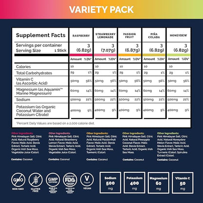 Voli Electrolytes Powder Packets | No Added Sugar Electrolyte Drink Mix for Hydration | Keto &