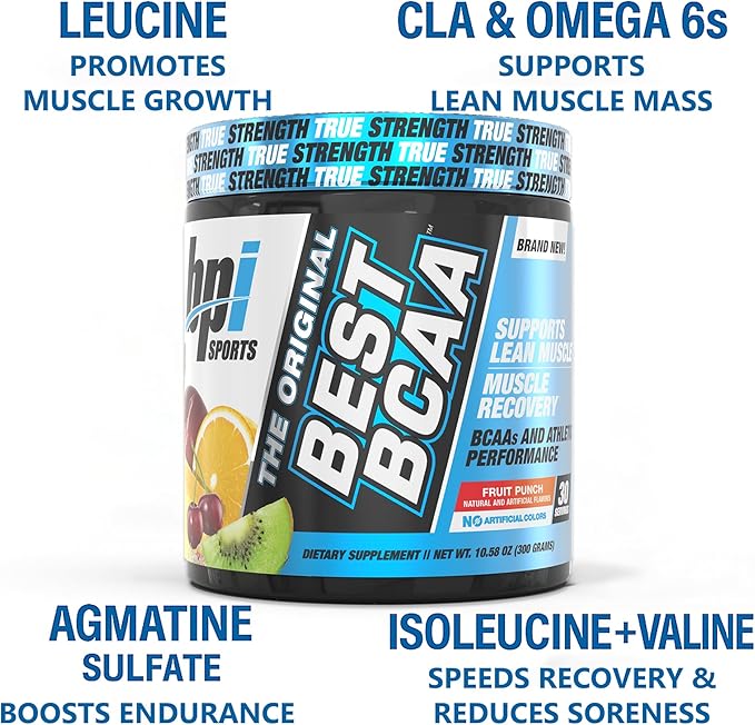BPI Sports Best BCAA Powder - Muscle Recovery Support - Branched Chain Amino Acids | Building