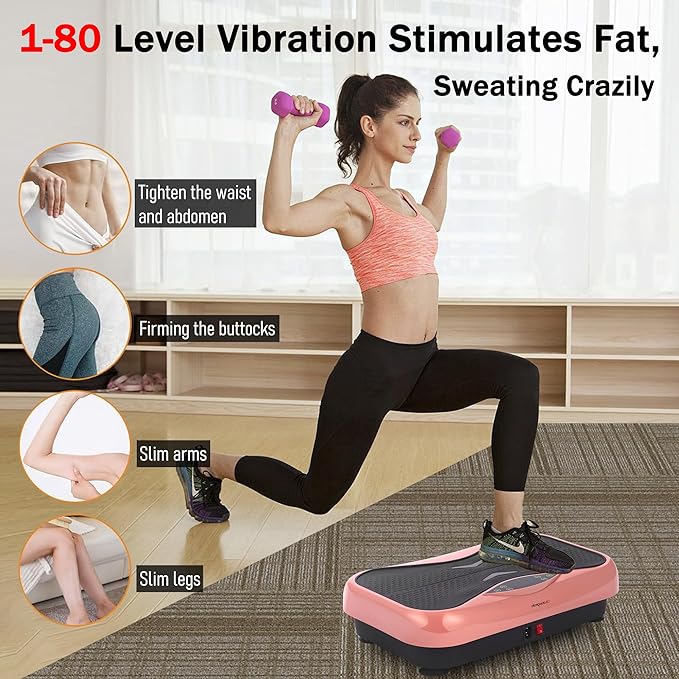 Whole Body Vibration Plate Exercise Machine ??Power Vibrating Plate for Lymphatic Drainage Weight