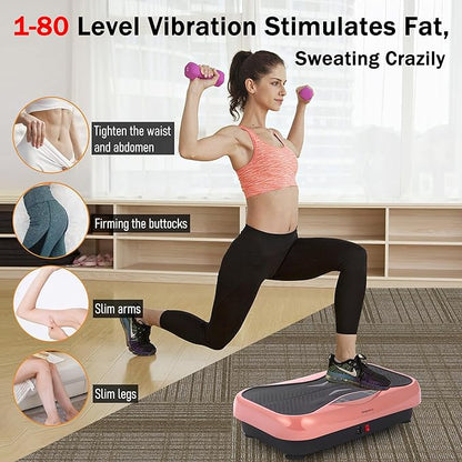 Whole Body Vibration Plate Exercise Machine ??Power Vibrating Plate for Lymphatic Drainage Weight
