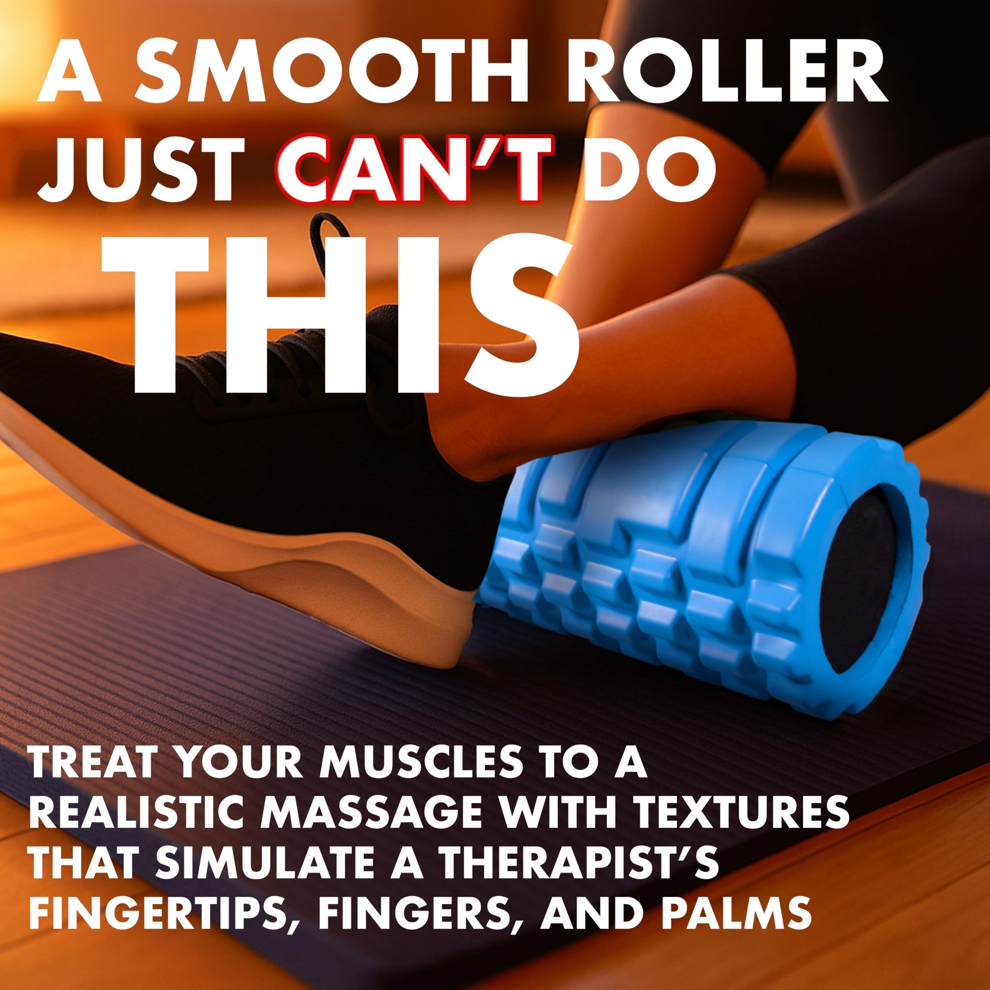 321 STRONG Foam Massage Roller - Deep Tissue Massager for Your Muscles & Back