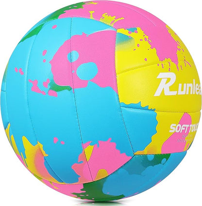 Beach Volleyball Official Size 5 Soft Waterproof Volleyball Sand Sports PU Ball for Indoor