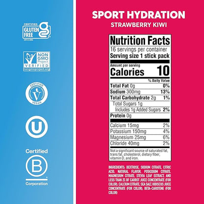 Nuun Sport Electrolyte Powder Packets with Magnesium, Calcium, Potassium, Chloride, and Sodium