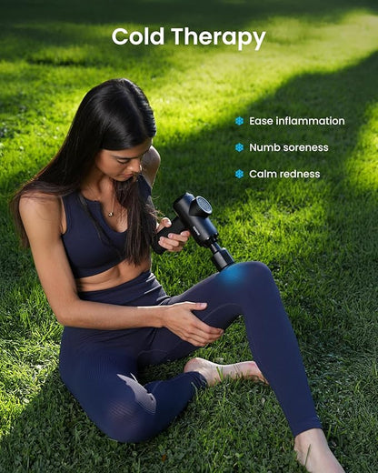 RENPHO Active Thermacool 2 Massage Gun with Heat and Cold Therapy, Professional Deep Tissue