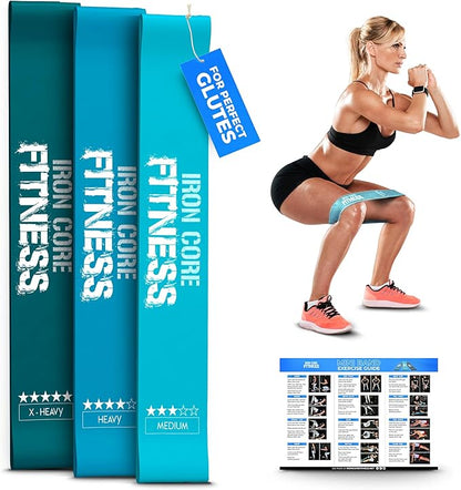 Latex Mini Resistance Bands Sets for Trainers, Bootcamp, Gym for Men and Women in Fun Colors