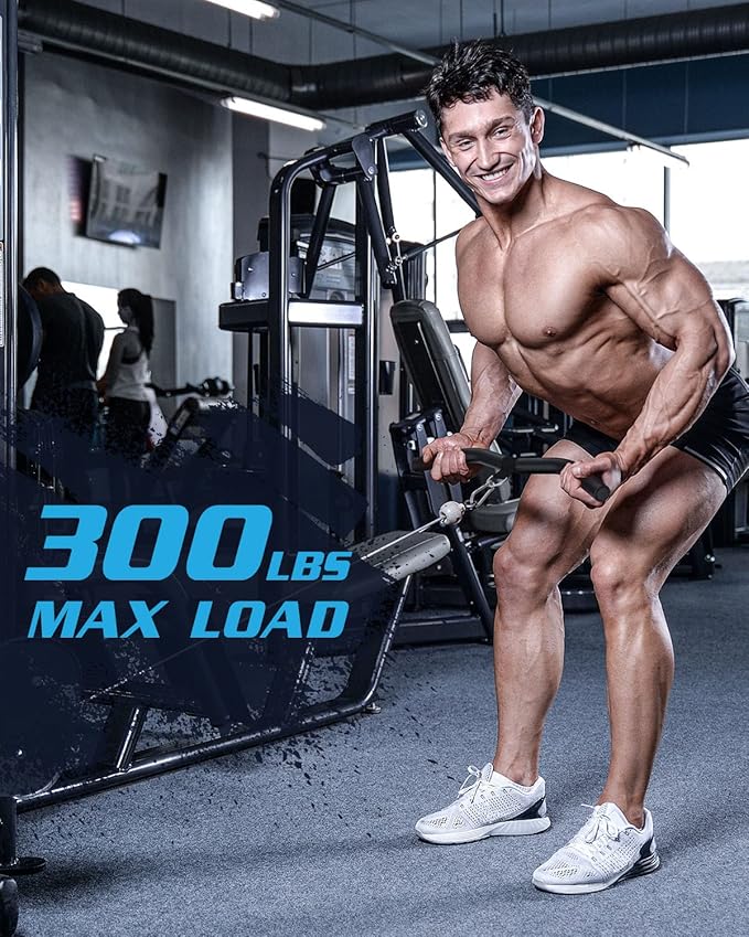 LAT Pulldown Attachments, Black Steel LAT Bar Cable Attachments Handles, Home Gym Cable Machine