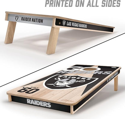 YouTheFan NFL 2’ x 4’ Professional Wood Cornhole Game