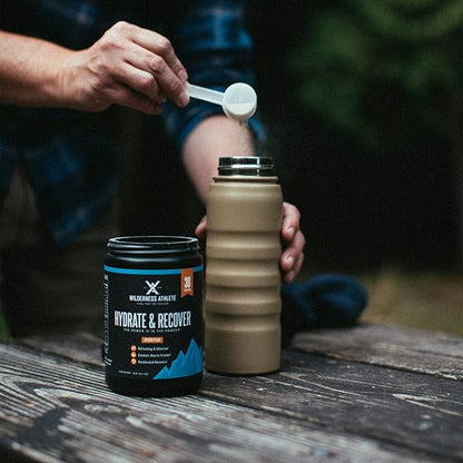Wilderness Athlete - Hydrate & Recover | Liquid Hydration Powder Electrolyte Drink Mix - Recover