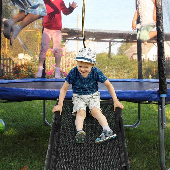 TANOSHII® Universal Trampoline Slide Ladder with Handles, Strong Tear Resistant Fabric, Easy to
