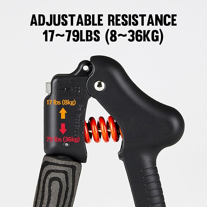 GD Grip Strength Trainer (Premium Adjustable Grip Strengthener for Forearm Training) Wrist and
