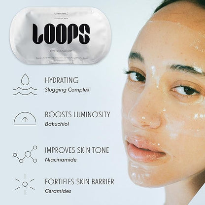 LOOPS DREAM SLEEP - Nighttime Slugging Hydrogel Facial Mask w/Natural Oils, Vitamins, Antioxidants