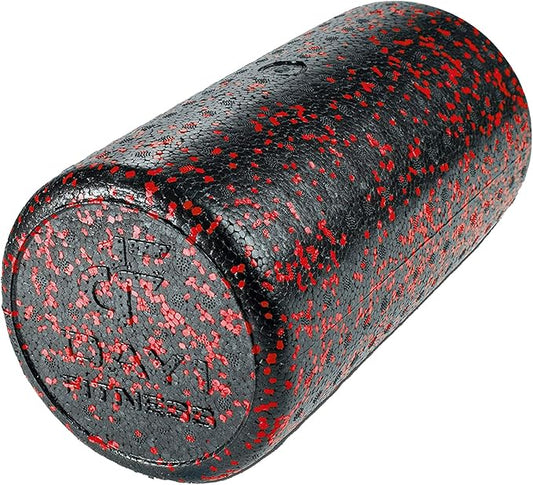 High-Density Round Foam Rollers - 4 Size and 8 Color Options - Massage Rollers for Stretching, Deep