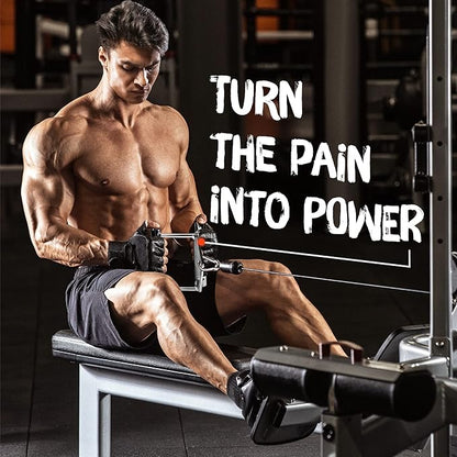 Yes4All Tricep Press Down Cable Machine Attachment Set, LAT Pulldown Attachment, Cable Machine