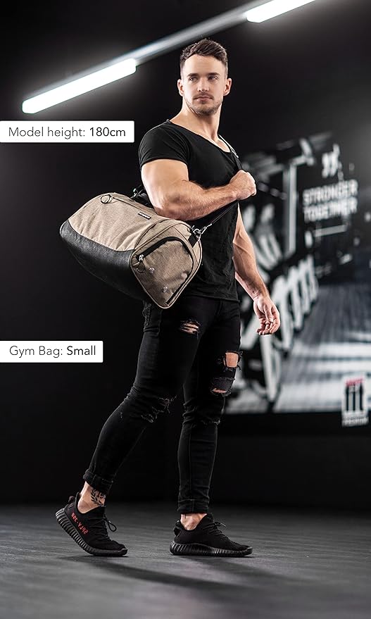 Fitgriff® Gym Bag for Men & Women with Shoe & Wet Compartment - Duffle Bag for Travel, Sports