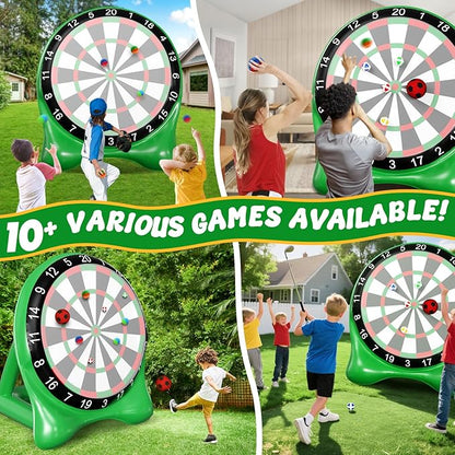 Inflatable Soccer Dart Board, Giant Kick Darts,Indoor Outdoor Lawn Yard Games for Kids Adults