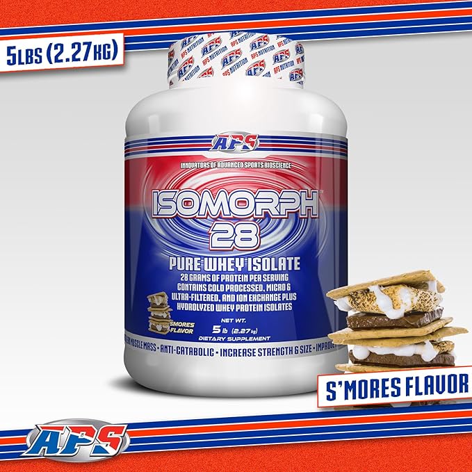 APS Nutrition Isomorph 28 Protein Powder | Pure Whey Isolate | Cold Pressed, Ultra- Filtered, & Ion