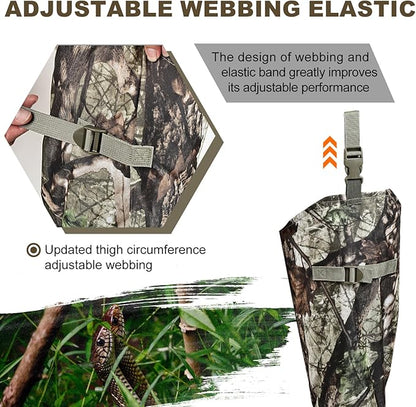 Snake Guard Chaps Waterproof Snake Chaps for Hunting Snake Bite Protection Gear Adjustable Size