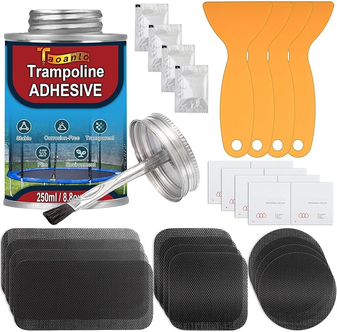 Trampoline Patch Repair Kit, 3 Shape Patches, Upgrade Accessories for Repairing Tears or Holes in