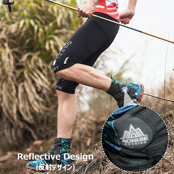 Azarxis Trail Gaiters Low Ankle Gators Shoes Boots Cover Breathable & Sand Protection for Men Women