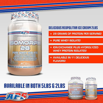 APS Nutrition Isomorph 28 Whey Powder, Neapolitan Ice Cream, 2 Pound