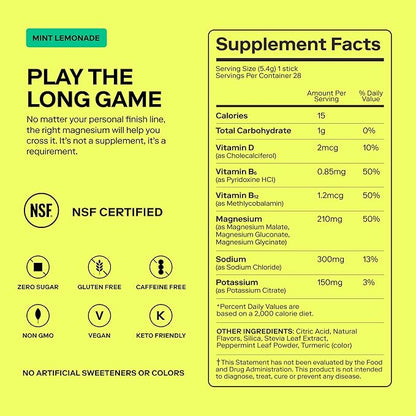 MAGNA Electrolyte Powder Drink Mix for Hydration, Energy & Focus Support with Magnesium L