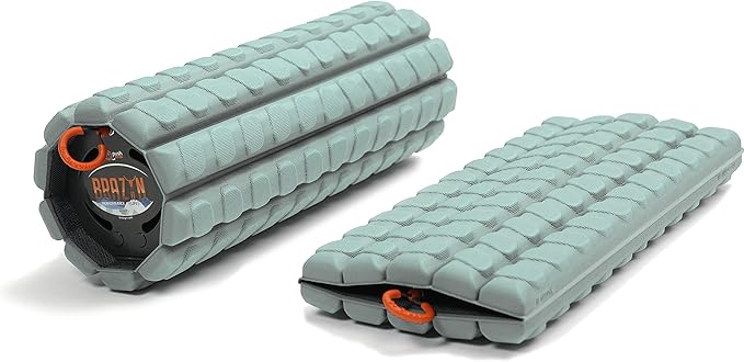 Morph Foam Roller (Alpha-Sage): Collapsible Travel Foam Roller for Pain Relief, Workout Muscle