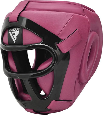 RDX Boxing Headgear MMA Muay Thai, Removable Face Grill, Head Gear for Sparring Grappling Martial