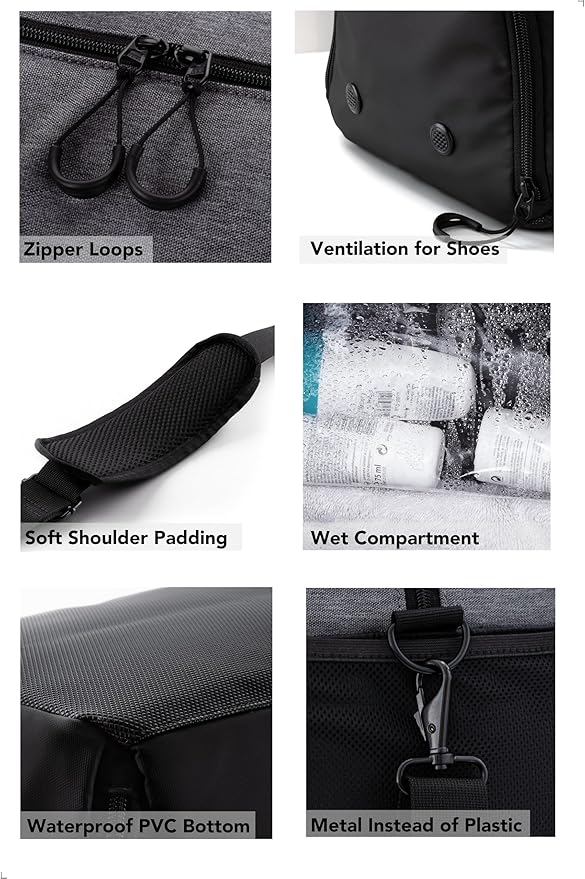Fitgriff® Gym Bag V2 for Men and Women with Shoe & Wet Compartment - Duffle Bag for Travel, Sports