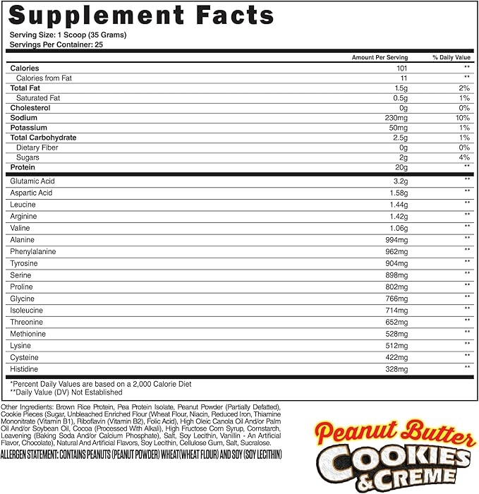 Steel Supplements Veg-PRO | Vegan Protein Powder, Peanut Butter Cookies & Creme | 25 Servings
