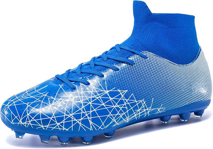 Kids Soccer Cleats High Top Training Youth Football Cleats, Boys Girls Athletic Outdoor